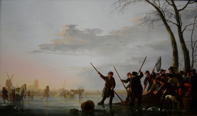 Kalastus jään alla tekijältä Aelbert Cuyp