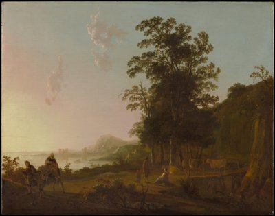 Maisema ja pako Egyptiin tekijältä Aelbert Cuyp