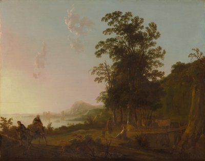 Maisema Egyptin lennon kanssa, n. 1650. tekijältä Aelbert Cuyp