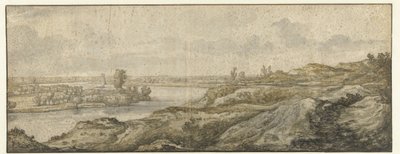 Maisema joen kanssa tekijältä Aelbert Cuyp