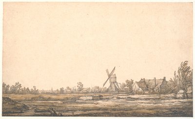 Maisema myllyllä tekijältä Aelbert Cuyp