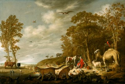 Orfeus soittaa eläimille tekijältä Aelbert Cuyp