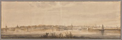 Panoraamanäkymä Dordrechtiin ja Maasjoelle tekijältä Aelbert Cuyp