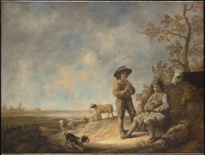 Huilua soittavat paimenet tekijältä Aelbert Cuyp