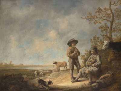 Piping Shepherds, n. 1643-44. tekijältä Aelbert Cuyp