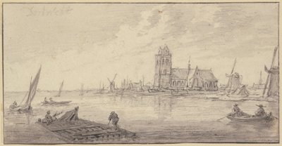 Lautturit Dordrechtin edustalla tekijältä Aelbert Cuyp
