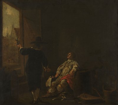 Viinakaupan kyltti tekijältä Aelbert Cuyp