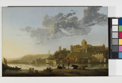 Valkhof Nijmegenissä, noin 1652-1654 (öljy puulle). tekijältä Aelbert Cuyp