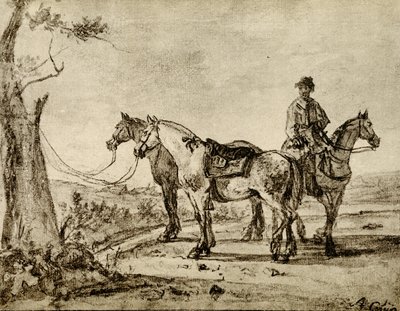 Kolme hevosta tekijältä Aelbert Cuyp