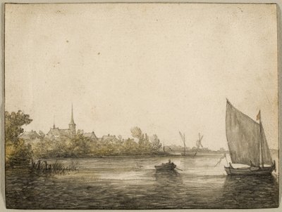 Näkymä IJsselmondesta Uuden Maasin toisella puolella, n. 1640 tekijältä Aelbert Cuyp