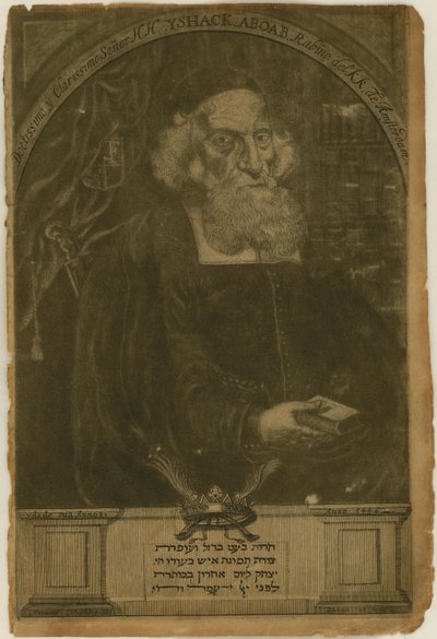 Isaac Aboab da Fonsecan muotokuva 1605-1693, 1681. tekijältä Aernout Naghtegael