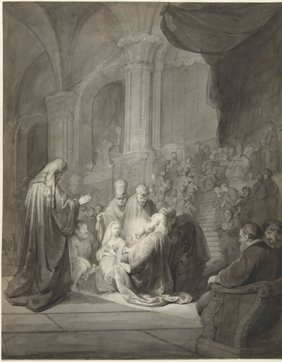 Simeon temppelissä tekijältä Aert Schouman