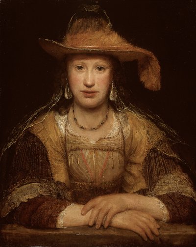 Nuoren naisen muotokuva, n. 1690 (öljy kankaalle) tekijältä Aernt de Gelder
