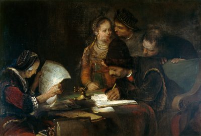 Avioehto, noin 1670 (öljy kankaalle). tekijältä Aert de Gelder