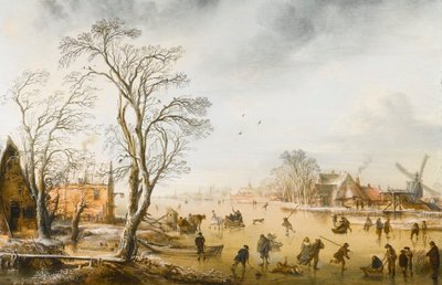 Talvinen maisema tekijältä Aert van der Neer