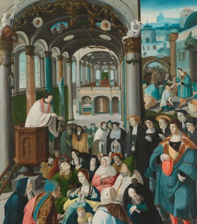 Pyhän Antoniuksen kutsumus Pyhän Anthonyn kutsumus tekijältä Aertgen Claesz van Leyden