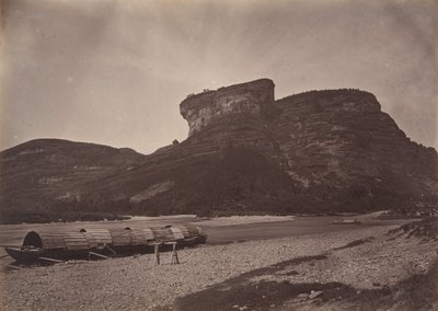 Tai-wangin temppeli Wu ü:ssä lähellä Sing Chang Tea Martia, n. 1869. tekijältä Afong Lai