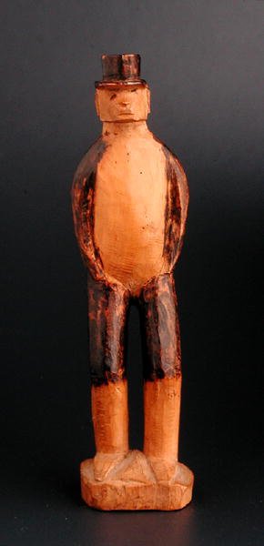Eurooppalaisen miehen seisova hahmo, Kaakkois-Afrikka, 1800-luvun loppu (puu) tekijältä African
