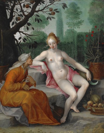 Vertumnus ja Pomona tekijältä after Abraham Bloemaert
