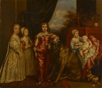 Kaarle I:n viisi vanhinta lasta tekijältä after Anthony van Dyck
