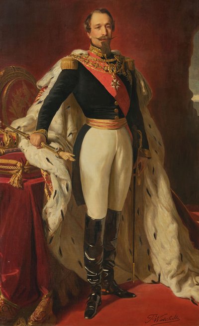 Franz Xaver Winterhalter (jälkeen) Napoleon III kruunajaisvaatteet yllään. tekijältä after Franz Xaver Winterhalter