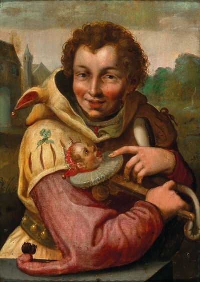 Narri ja marotte Goltziuksen mukaan tekijältä after Hendrik Goltzius