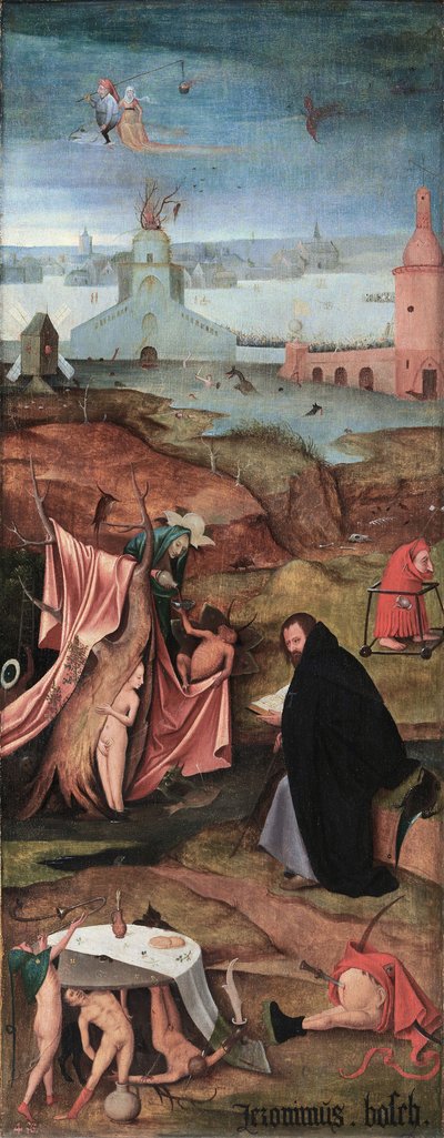 Pyhän Antoniuksen kiusaaminen tekijältä After Hieronymus Bosch