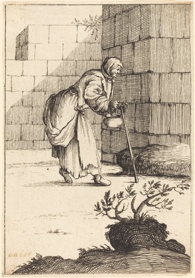 Kerjäläinen nainen tekijältä After Jacques Callot