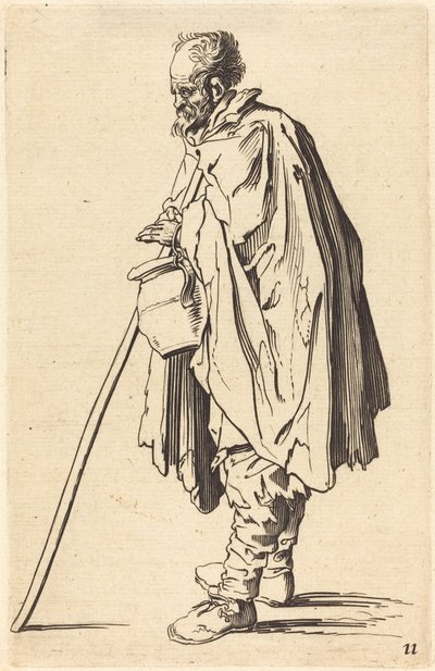 Kerjäläinen potin kanssa tekijältä After Jacques Callot