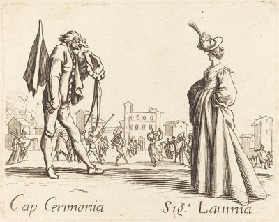 Cap. Ceremony ja Siga. Lavinia tekijältä After Jacques Callot