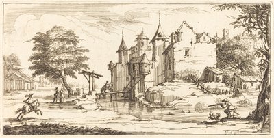 Chateau laskusillalla tekijältä After Jacques Callot