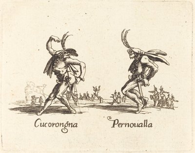 Cucorongna ja Pernoualla tekijältä After Jacques Callot