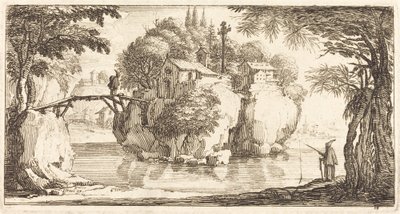 Maisema tekijältä After Jacques Callot