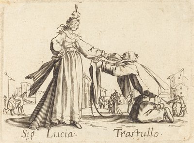 Merkkejä. Lucia ja Trastullus tekijältä After Jacques Callot