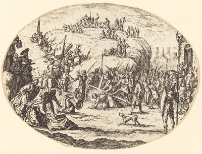 Pieni ristin kantaminen tekijältä After Jacques Callot
