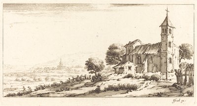 Kylän kirkko tekijältä After Jacques Callot
