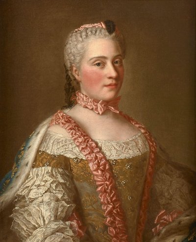 Jean Étienne Liotardin jälkeen - Marie-Josèphe de Saxen muotokuva tekijältä after Jean Etienne Liotard