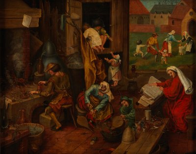 Alkemisti tekijältä After Pieter Brueghel the Elder