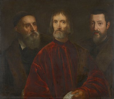 Tizian ja hänen ystävänsä tekijältä after Titian