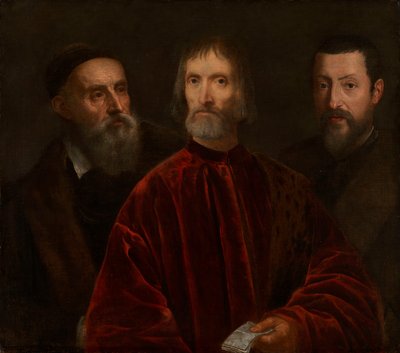 Tizian ja hänen ystävänsä tekijältä after Titian