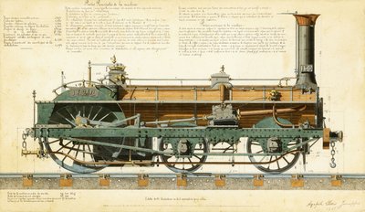 Suurnopeusveturi, 1864 tekijältä Agapele Jemeppes