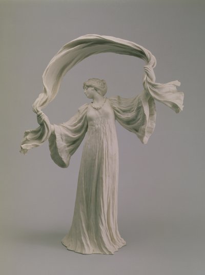 Tanssija huivin kanssa pöydän keskiosasta, Sevres, 1900 (keksi) tekijältä Agathon Leonard