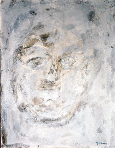Raw, 2014 (sekoitetut tekniikat, hiekka ja akryyli) tekijältä Agnes Girardon