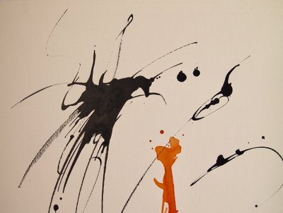 Nimetön 17, 2016 (muste paperille) tekijältä Agnes Girardon