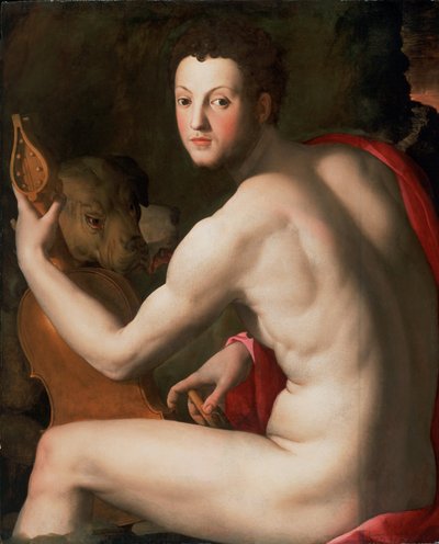 Cosimo I de Medicin muotokuva Orpheuksena tekijältä Agnolo Bronzino