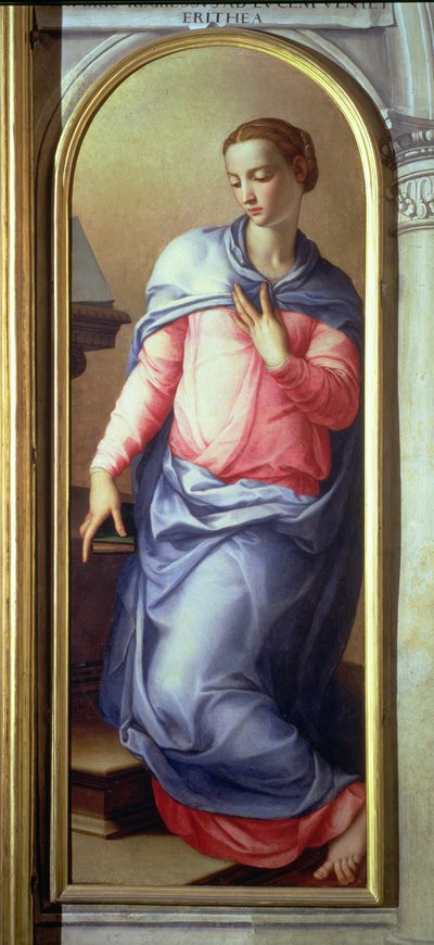 Neitsyt, ilmestyksen oikea paneeli, 1555 (katso myös 82440) tekijältä Agnolo Bronzino