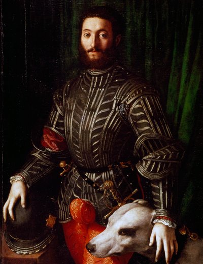 Guidobaldo II della Roveren muotokuva (Urbino, Pesaro-1514 tekijältä Agnolo Bronzino