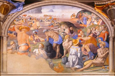 Punaisenmeren ylitys, Agnolo Bronzino (1503-1572) 1540-1545 (fresko) tekijältä Agnolo Bronzino