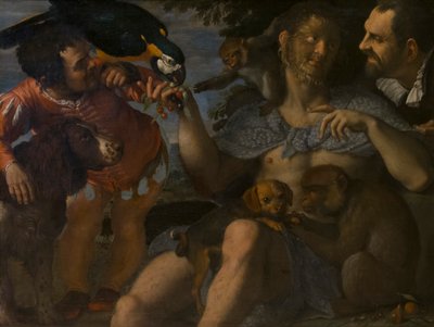 Arrigo Peloso, Pietro Matto ja Amon Nano, c. 1598. tekijältä Agostino Carracci