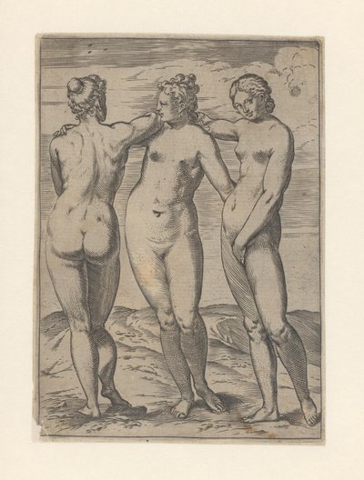 Kolme armoa Lascivie (sarjan nimi) tekijältä Agostino Carracci
